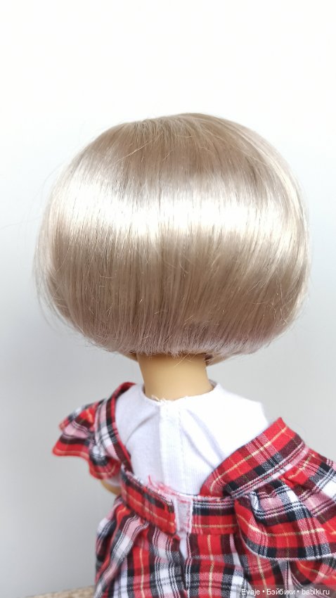 Парики 7-8" - Каре без челки, 3 цвета. Подходят Meadow dolls 28 см (фото 3)