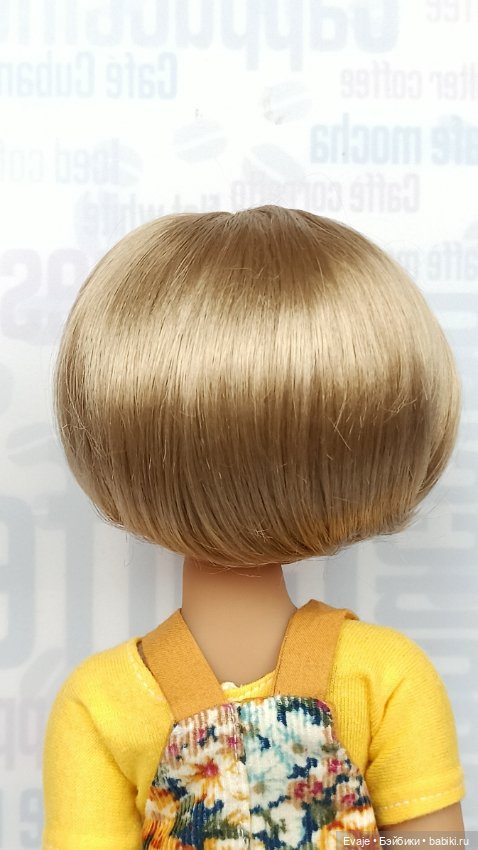 Парики 7-8" - Каре без челки, 3 цвета. Подходят Meadow dolls 28 см