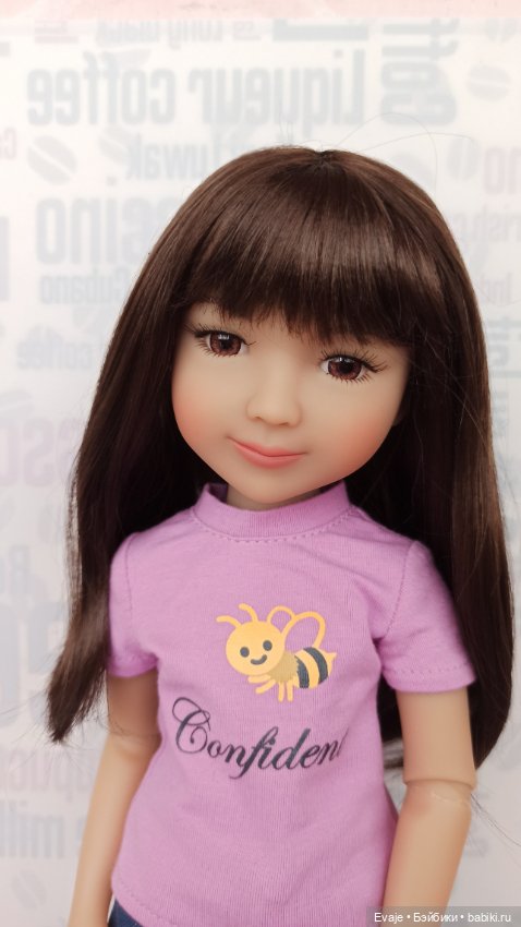 Парики 7-8" - Прямой с пробором и челкой, 6 цветов. Подходит Meadow dolls 28 см, Руби Ред 37 см (фото 4)