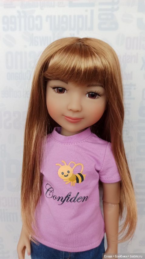 Парики 7-8" - Прямой с пробором и челкой, 6 цветов. Подходит Meadow dolls 28 см, Руби Ред 37 см (фото 10)