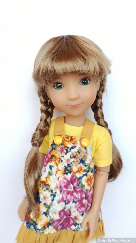 Парик 7-8" - Косы длинные. Подходит Meadow dolls 28 см, Ruby Red Siblies (Руби Ред 31 см) (фото 3)