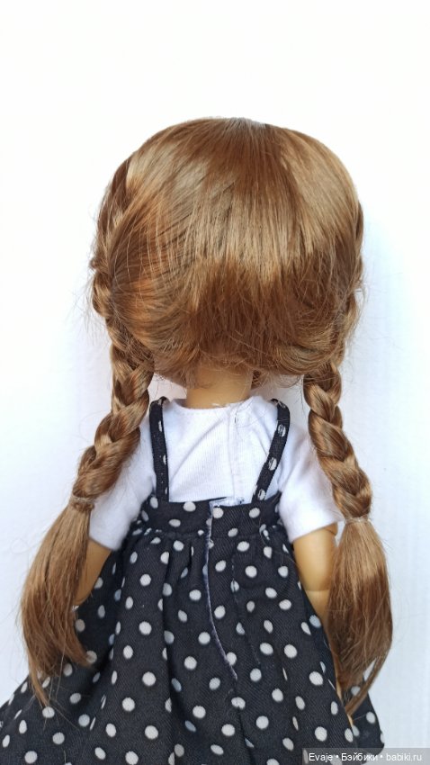 Парик 7-8" - Косы длинные. Подходит Meadow dolls 28 см, Ruby Red Siblies (Руби Ред 31 см) (фото 2)