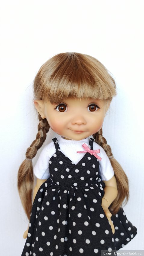 Парик 7-8" - Косы длинные. Подходит Meadow dolls 28 см, Ruby Red Siblies (Руби Ред 31 см)