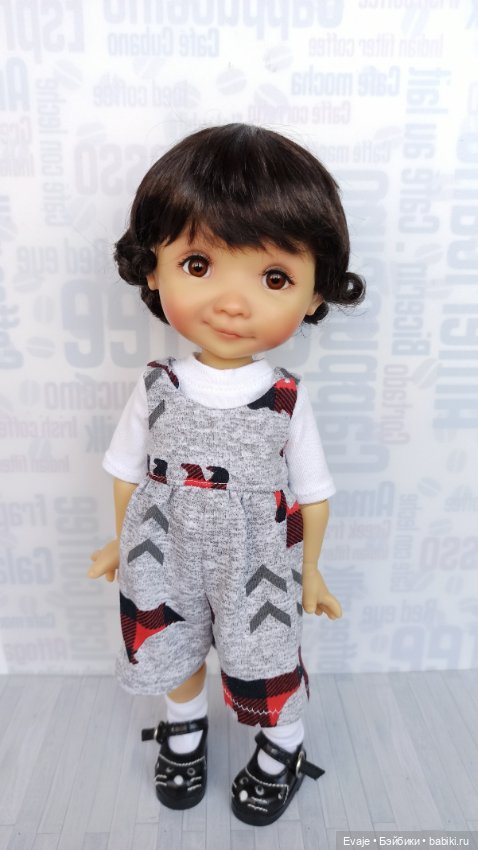 Парики 7-8" - Мелкие кудряшки, 3 цвета. Подходят Meadow dolls 28 см (фото 2)