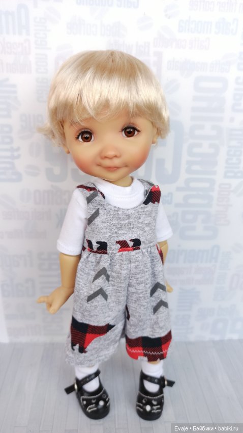 Парики 7-8" - Мелкие кудряшки, 3 цвета. Подходят Meadow dolls 28 см (фото 5)