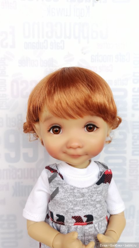 Парики 7-8" - Мелкие кудряшки, 3 цвета. Подходят Meadow dolls 28 см (фото 10)