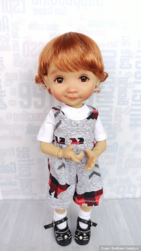 Парики 7-8" - Мелкие кудряшки, 3 цвета. Подходят Meadow dolls 28 см (фото 9)