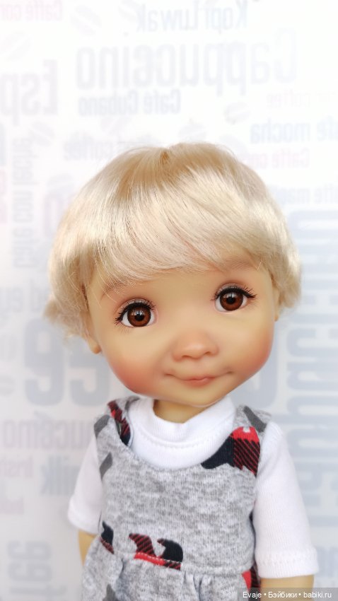 Парики 7-8" - Мелкие кудряшки, 3 цвета. Подходят Meadow dolls 28 см (фото 6)