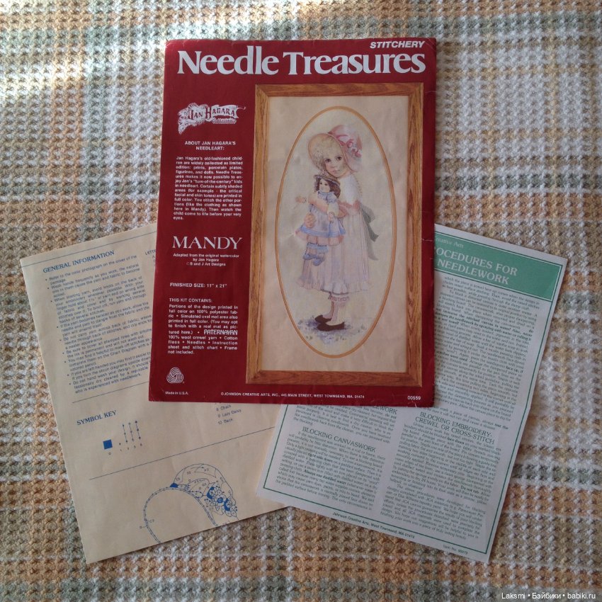 Винтажный набор для вышивания "Mandy" Jana Hagara (фото 4)