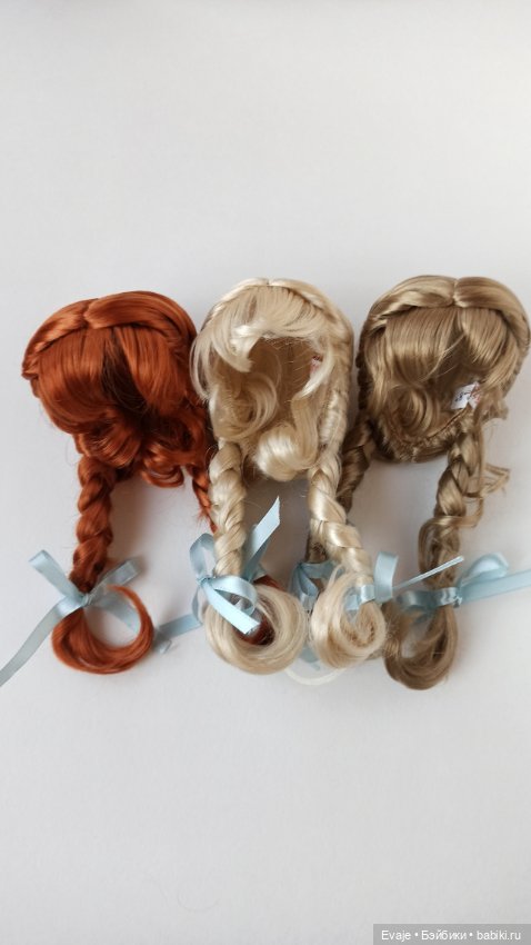 Парики 7-8" - Французские длинные косы, 3 цвета