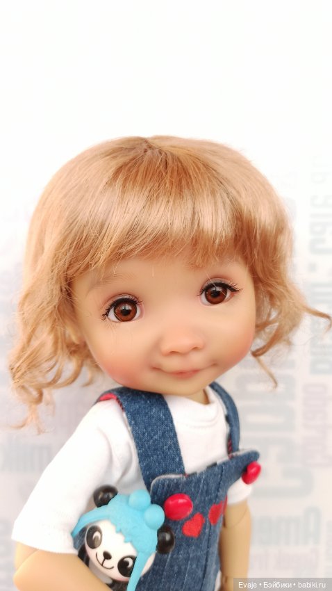 Парики 7-8" - Волнистый, 2 цвета. Подходят Meadow dolls 28 см (фото 9)