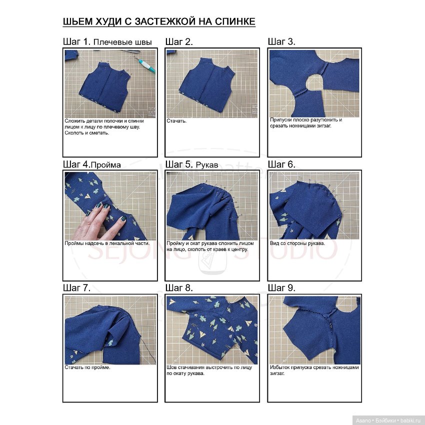 Худи+джеггинсы (набор выкроек и фото МК в формате ПДФ) для Паола Реина (фото 4)