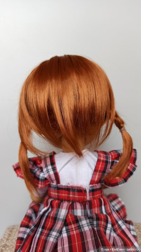 Парики 7-8" - Косички с заколкой, три цвета. Подходят Meadow dolls 28 см (фото 8)