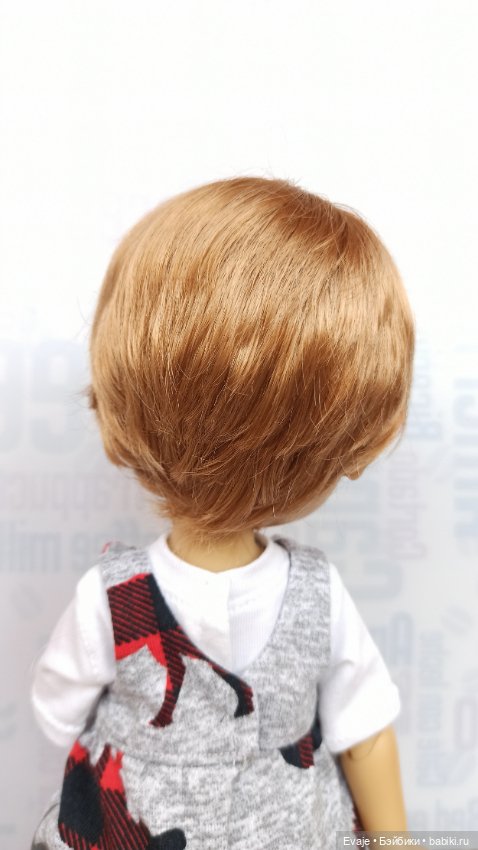 Парики 7-8" - Боб-унисекс, 6 цветов. Подходят Meadow dolls 28 см (фото 6)