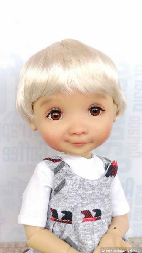 Парики 7-8" - Боб-унисекс, 6 цветов. Подходят Meadow dolls 28 см (фото 2)