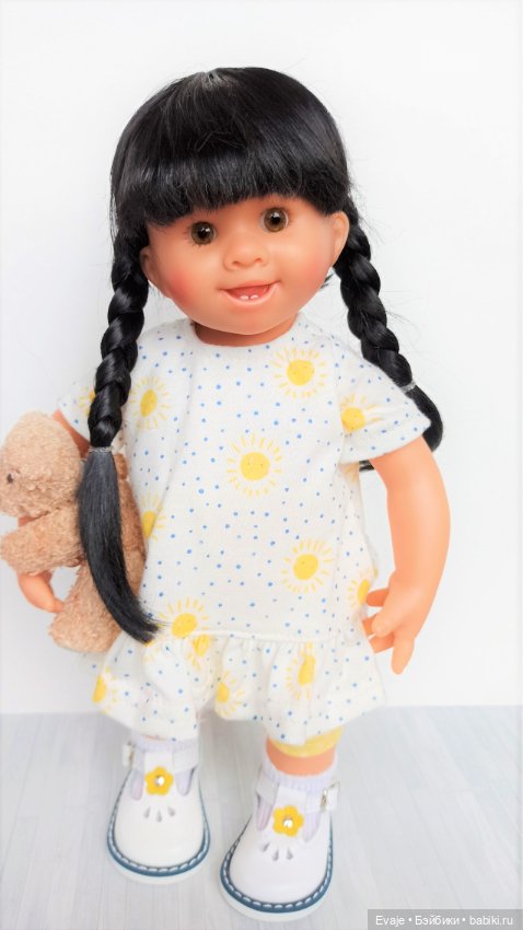 Парики 8-9" - Косы длинные, 3 цвета. Подходят Meadow dolls 28 см, Wichtel (Вихтель)