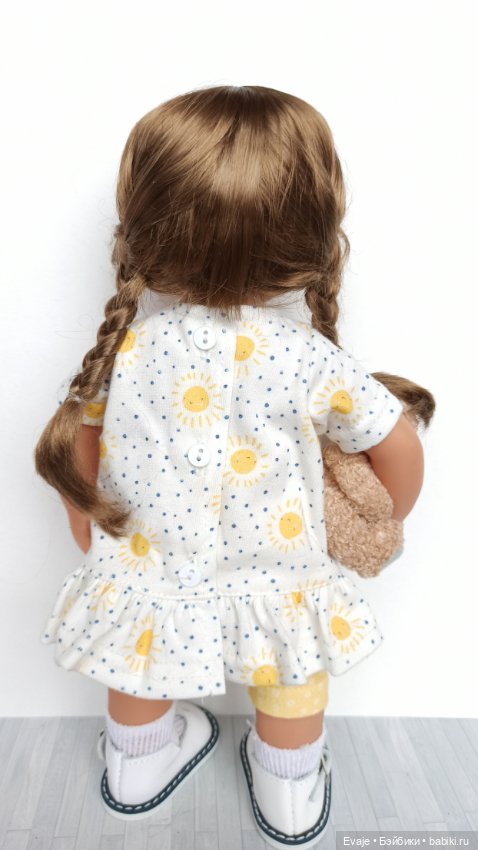 Парики 8-9" - Косы длинные, 3 цвета. Подходят Meadow dolls 28 см, Wichtel (Вихтель) (фото 5)