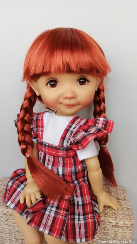 Парики 8-9" - Косы длинные, 3 цвета. Подходят Meadow dolls 28 см, Wichtel (Вихтель) (фото 6)