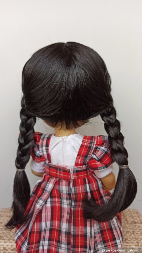 Парики 8-9" - Косы длинные, 3 цвета. Подходят Meadow dolls 28 см, Wichtel (Вихтель)