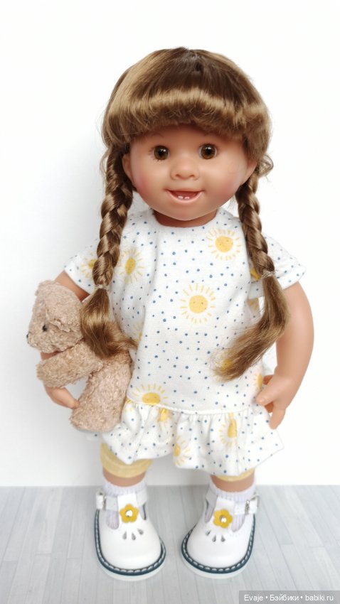 Парики 8-9" - Косы длинные, 3 цвета. Подходят Meadow dolls 28 см, Wichtel (Вихтель) (фото 4)