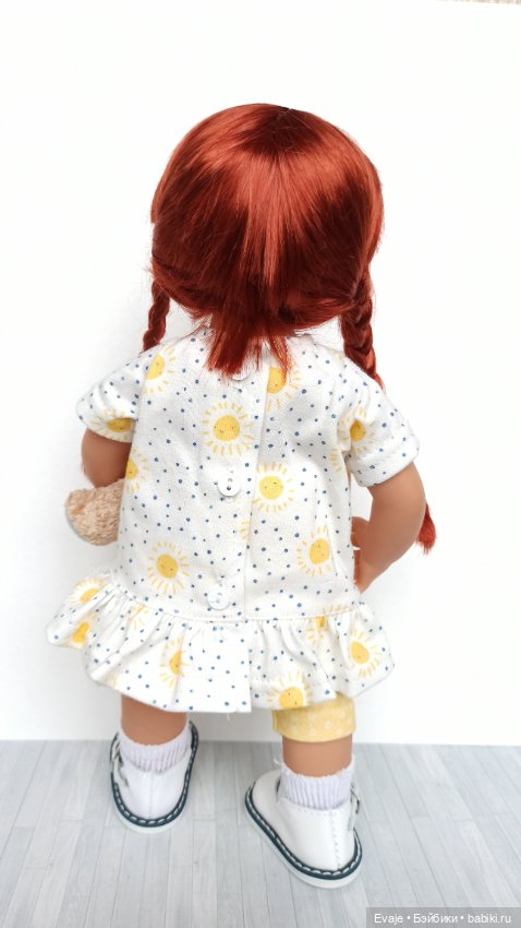 Парики 8-9" - Косы длинные, 3 цвета. Подходят Meadow dolls 28 см, Wichtel (Вихтель) (фото 9)