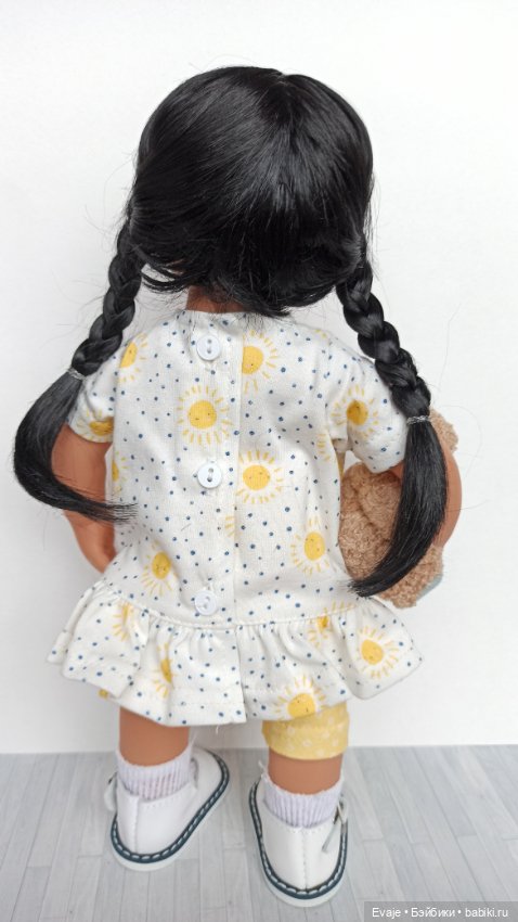 Парики 8-9" - Косы длинные, 3 цвета. Подходят Meadow dolls 28 см, Wichtel (Вихтель)