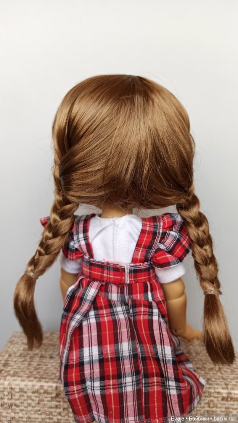 Парики 8-9" - Косы длинные, 3 цвета. Подходят Meadow dolls 28 см, Wichtel (Вихтель) (фото 3)