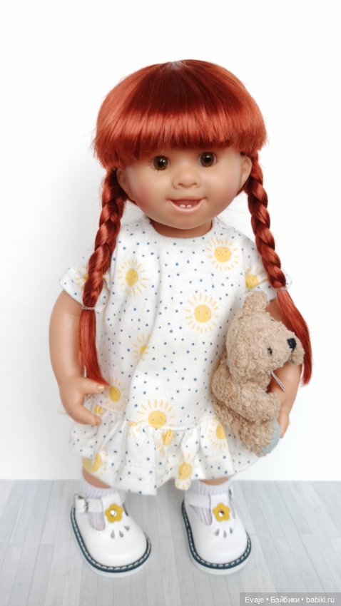 Парики 8-9" - Косы длинные, 3 цвета. Подходят Meadow dolls 28 см, Wichtel (Вихтель) (фото 8)