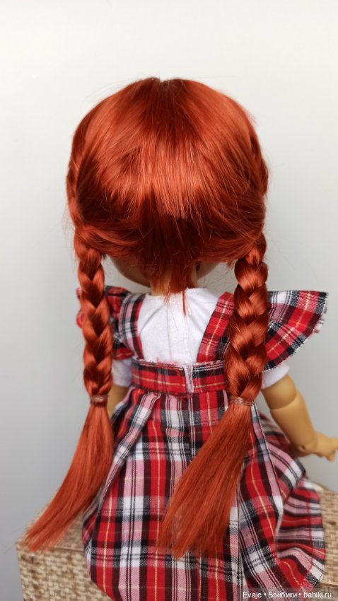 Парики 8-9" - Косы длинные, 3 цвета. Подходят Meadow dolls 28 см, Wichtel (Вихтель) (фото 7)