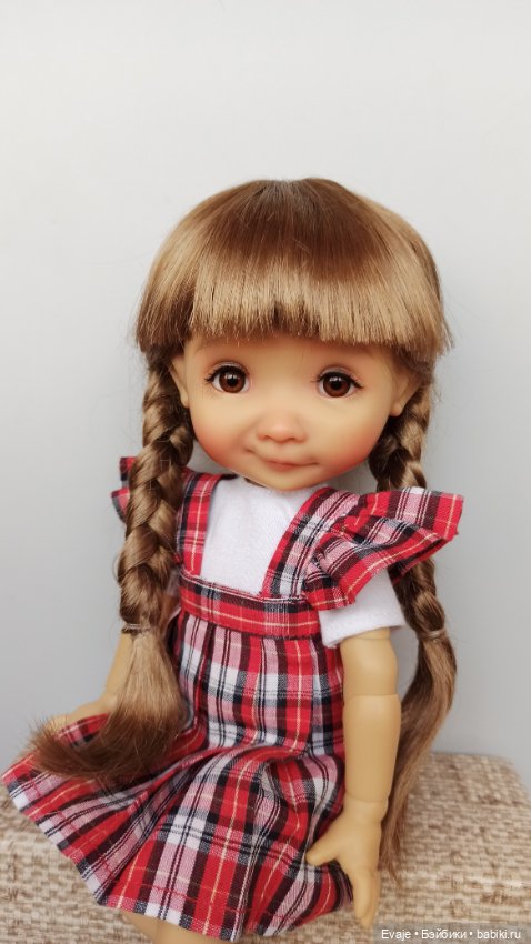 Парики 8-9" - Косы длинные, 3 цвета. Подходят Meadow dolls 28 см, Wichtel (Вихтель) (фото 2)