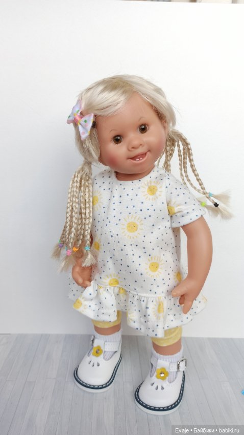 Парики 8-9" - Хвосты с афро-косичками, 3 цвета. Подходят Руби Ред 37 см, Wichtel (Вихтель)