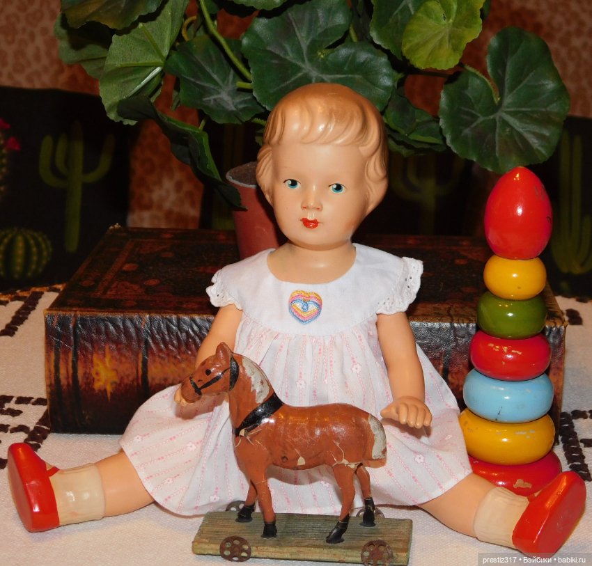 Стройная и благородная,редкая,рельефная, антикварная куколка 50-е годы.В отличном состоянии (фото 7)