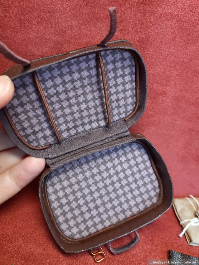 Ретро чемодан с наполнением( миниатюра) (фото 6)