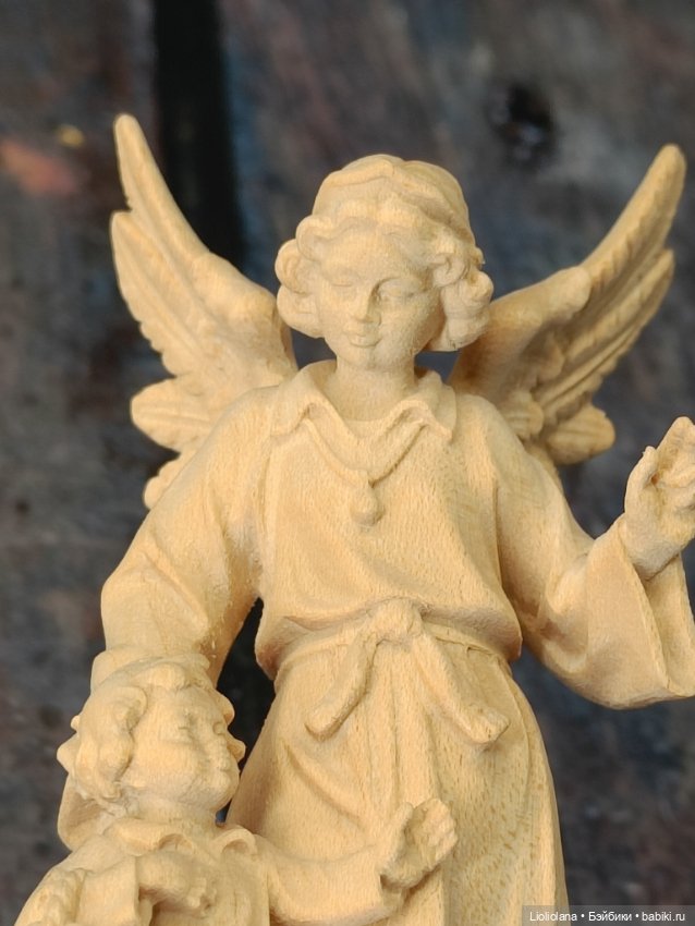 Деревянная статуэтка Ангел-Хранитель от Josef Albl. 10 см (фото 10)