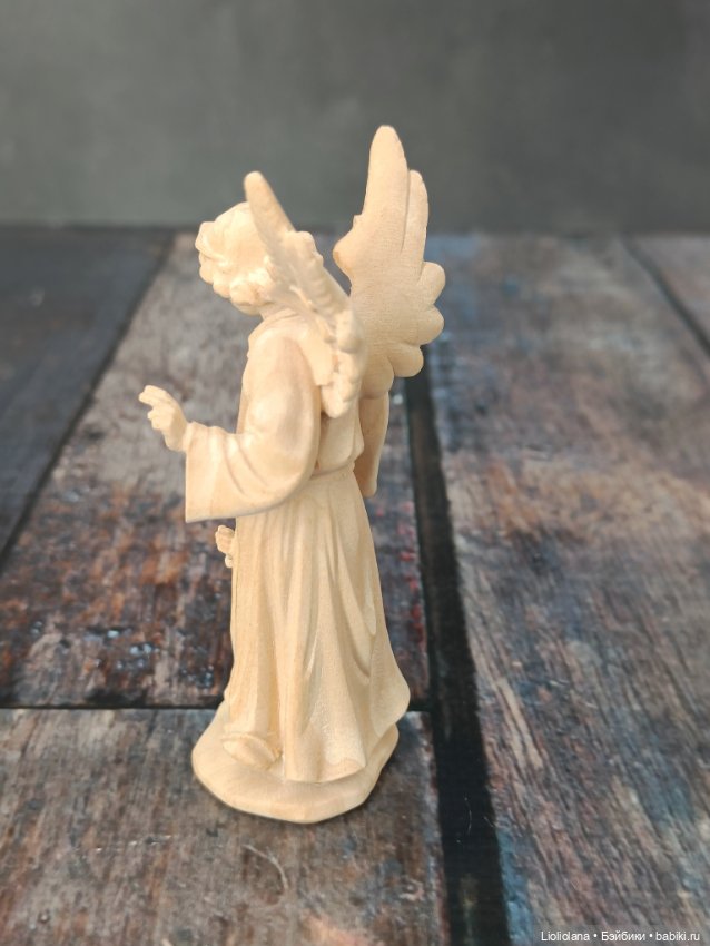 Деревянная статуэтка Ангел-Хранитель от Josef Albl. 10 см (фото 5)
