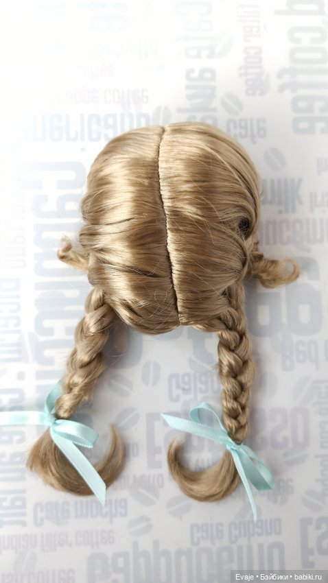 Парик 9-10" - Французские длинные косы - русый