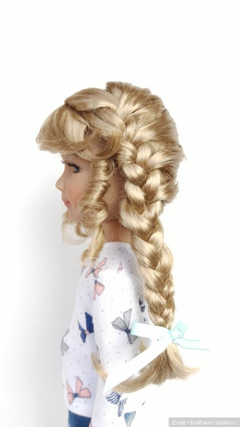 Парик 9-10" - Французские длинные косы - русый (фото 4)