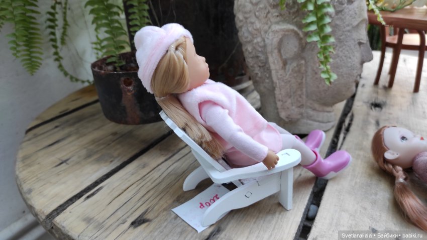 Шезлонг пляжный — Кукольная мебель (фото 7)