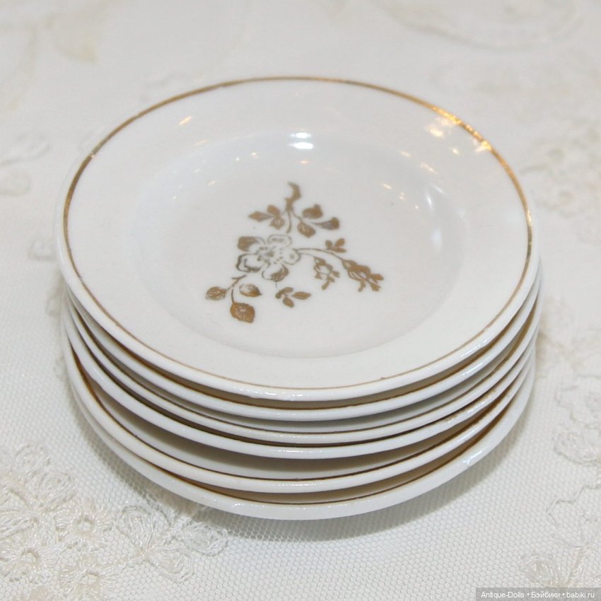 Антикварный посудный набор для кукол, Германия (фото 3)