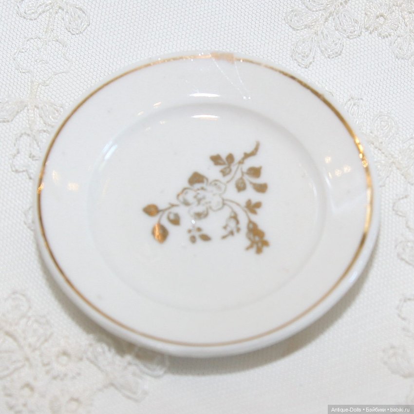 Антикварный посудный набор для кукол, Германия (фото 4)