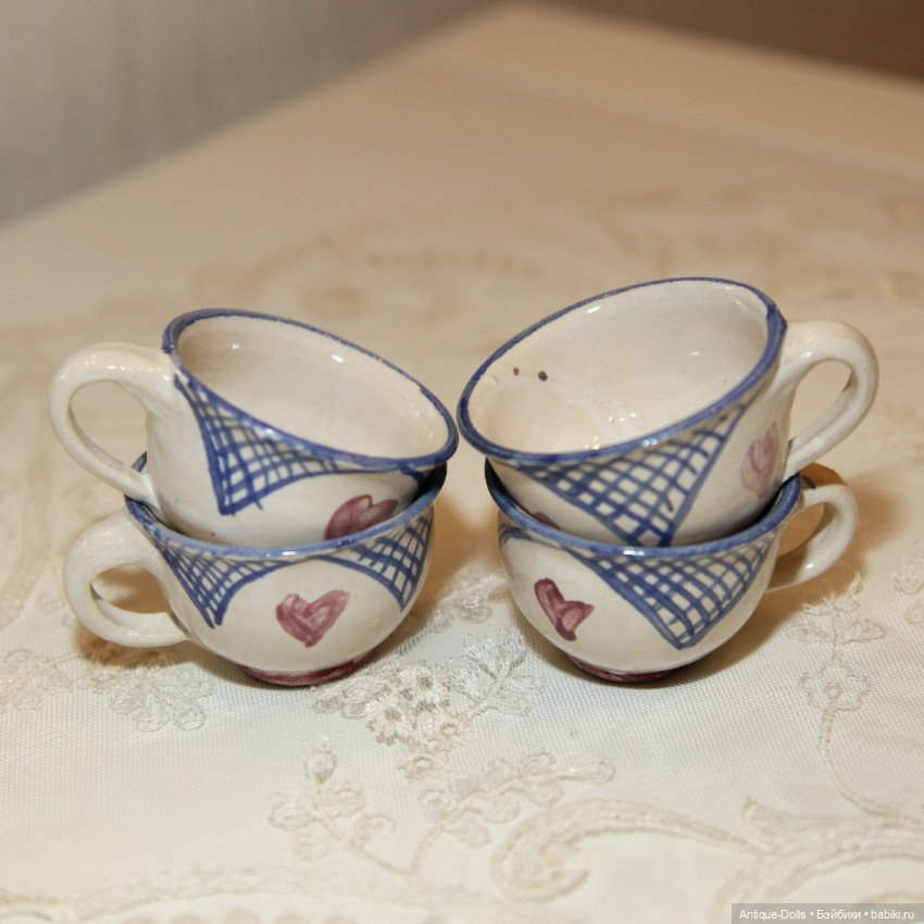 Антикварный чайный набор для кукол, Германия (фото 7)