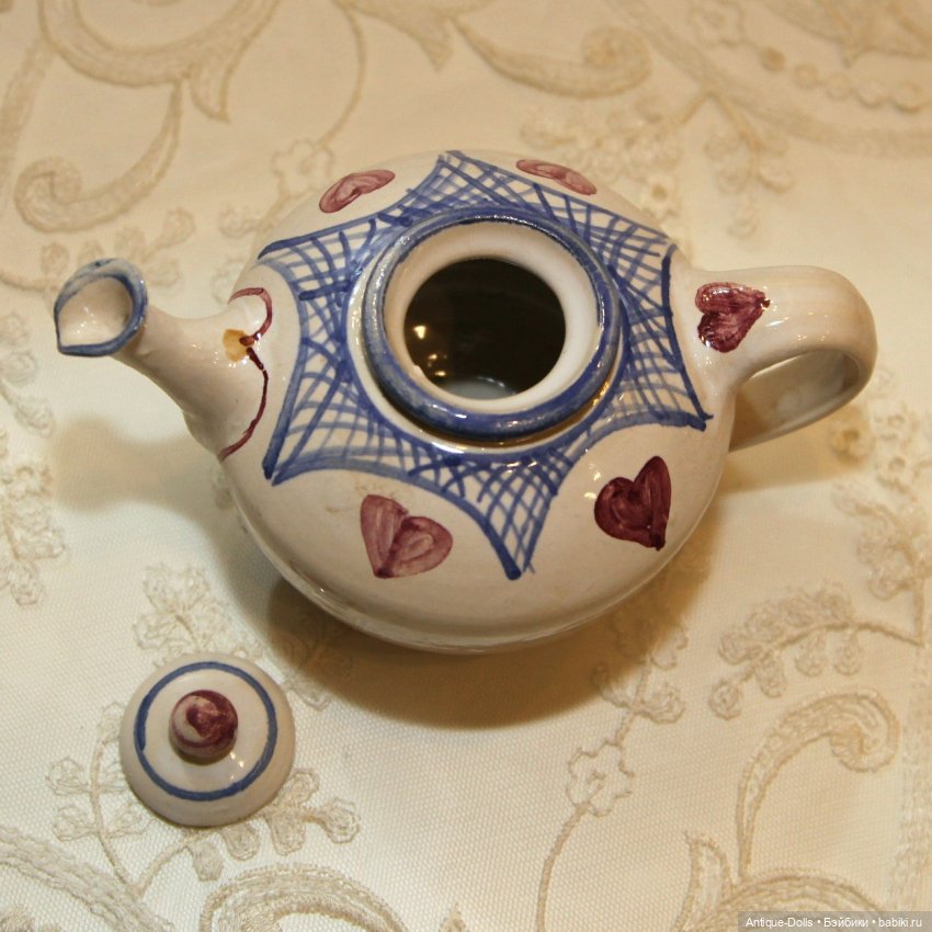 Антикварный чайный набор для кукол, Германия (фото 4)