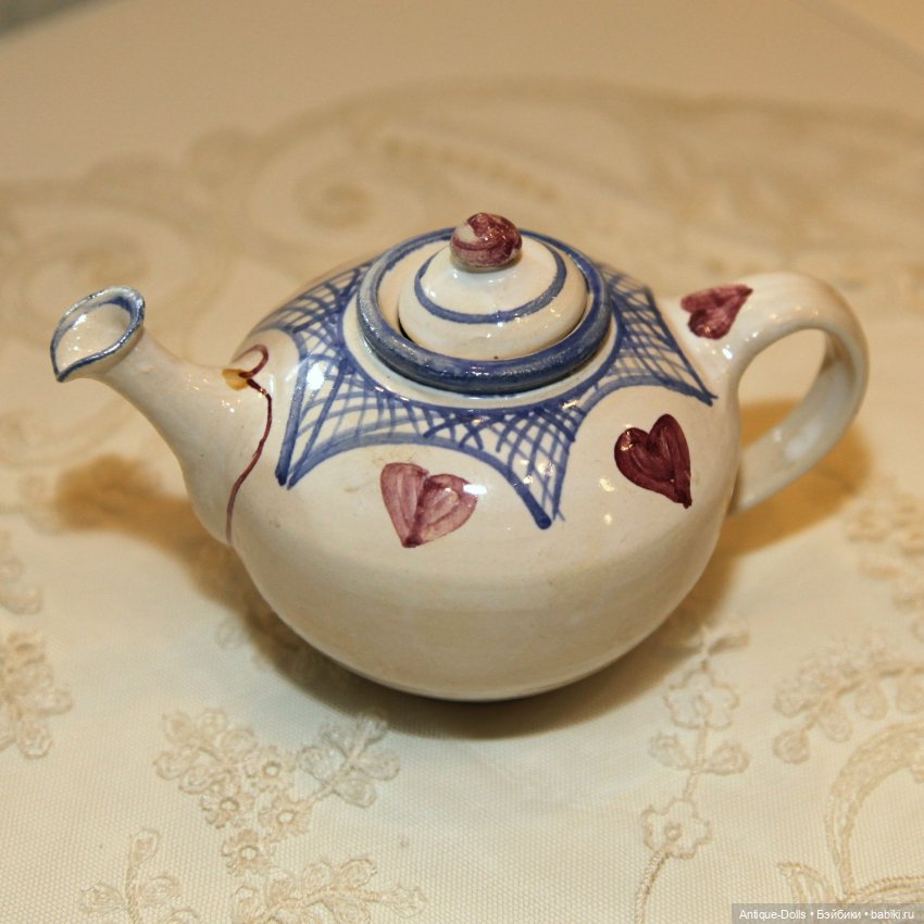 Антикварный чайный набор для кукол, Германия (фото 3)