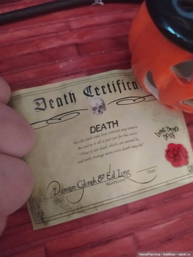 Продам коллекционную куклу LDD Death (фото 9)