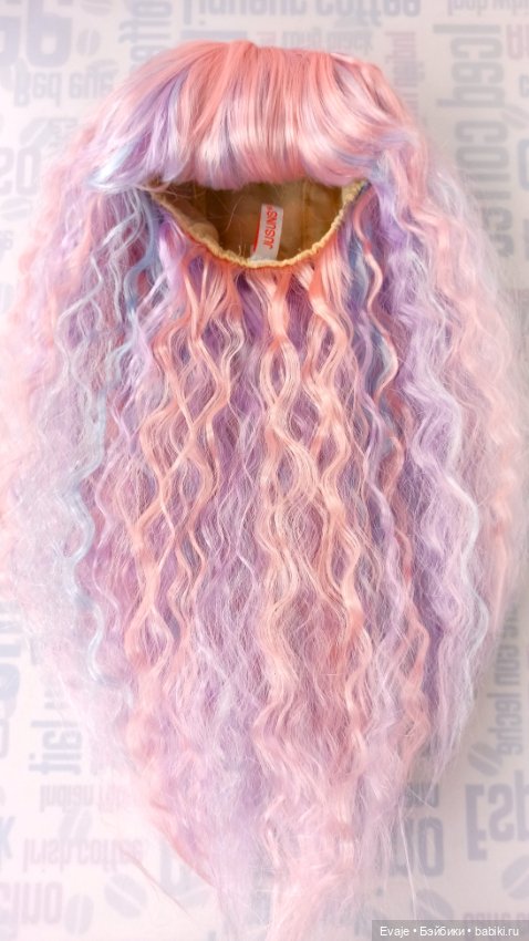 Парик 10-11" - Волнистый длинный, триколор