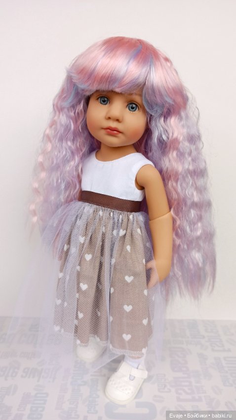 Парик 10-11" - Волнистый длинный, триколор (фото 3)