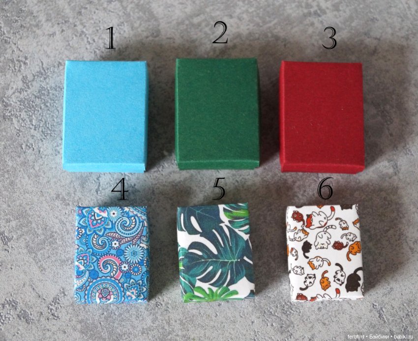 Набор из 2х коробочек в масштабе 1:6 (фото 8)