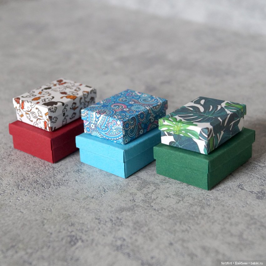 Набор из 2х коробочек в масштабе 1:6