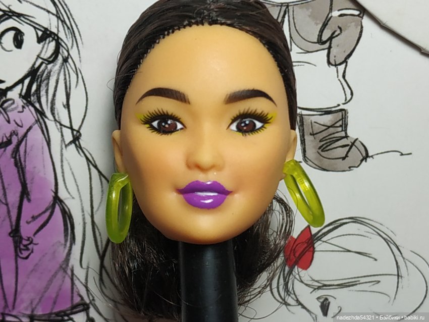 Голова Барби БМР 1959 азиатки (2) (фото 2)