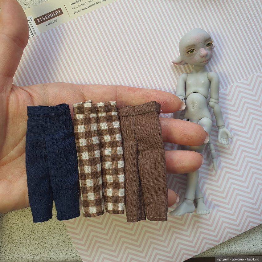 Штаны и жилетки из наличия на Мышонка Лидии Снуль